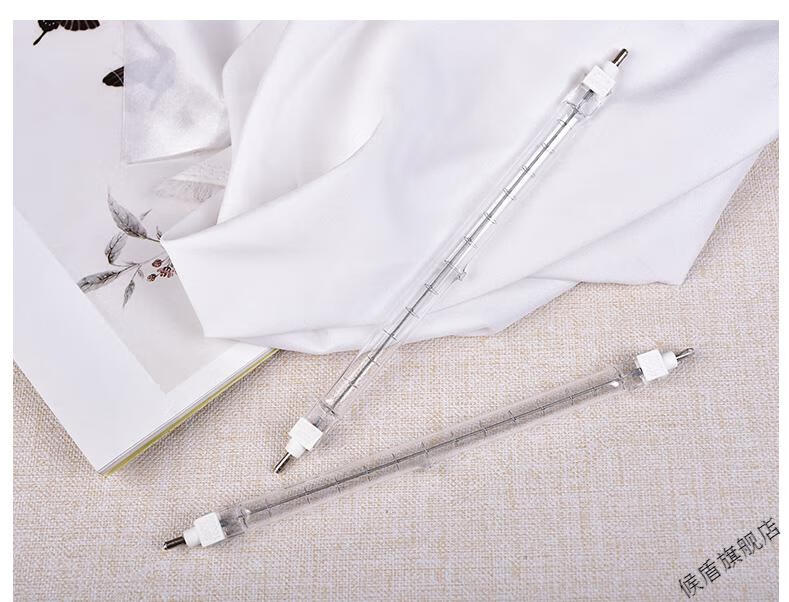 适用于碘钨灯管烤鸭炉专用耐高温500w太阳灯烤箱灯夹式卤钨灯管1000w