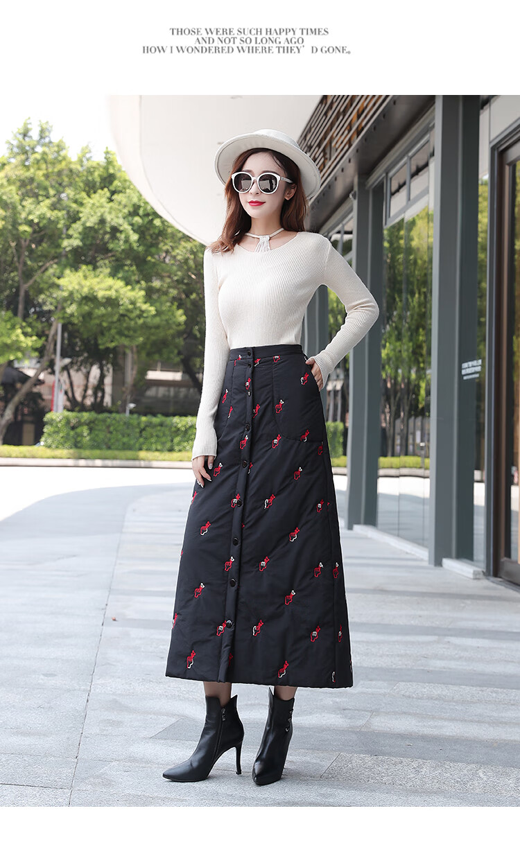 【特价捡漏】雅鹿新品女装冬季羽绒裙棉裙半身裙女秋