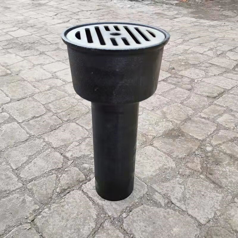 黛惑 铸铁深水封地漏dn50 75 100 150 200一体圆形直通扣碗地漏 dn100