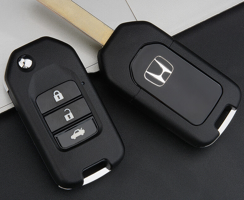 适用于本田钥匙壳本田锋范飞度xrv缤智哥瑞竞瑞汽车钥匙遥控改装折叠