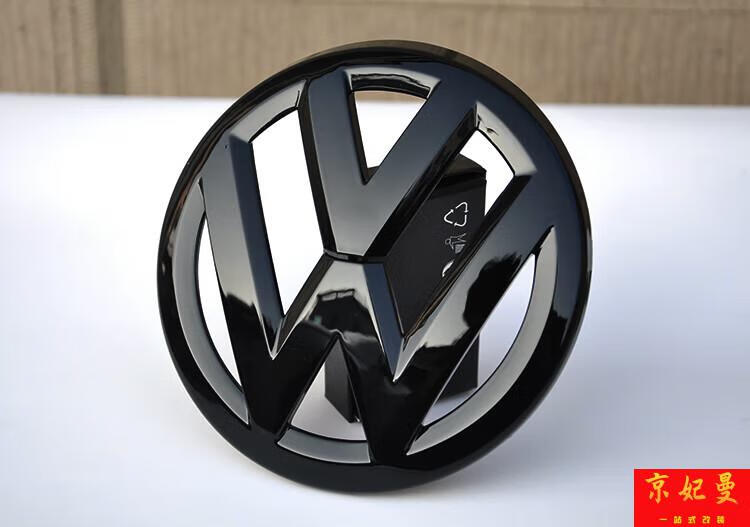 速腾黑色贴配件凌渡改装桑塔纳装饰 18-21年桑塔纳车标亚黑一对【图片