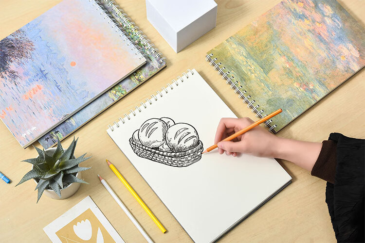 三年二班a4绘图画本手绘本子空白纸素描本学生用美术涂鸦速写本z梵高