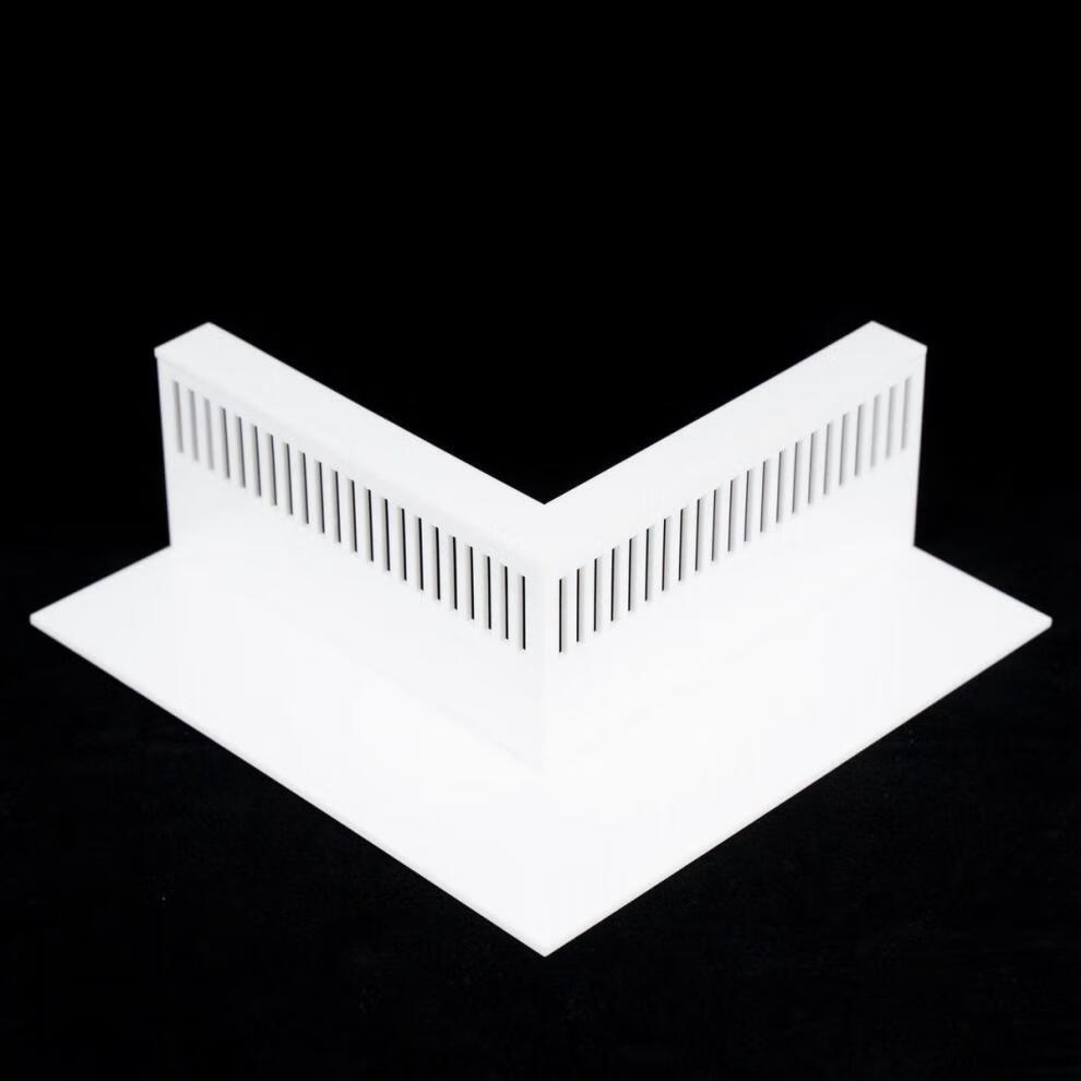 【】亚克力直角挡沙板鱼缸溢流区溢流板鱼梳改防沙挡板 黑色 a7b9c9