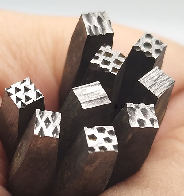 泰鹏錾刻工具錾刀錾子錾花錾刻刀刻印首饰錾花打金麻地錾满百 内圆形