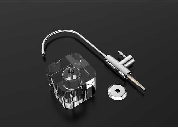 美尔仕 水晶底座净水龙头桌面茶几泡茶移动式纯水机净水器龙头2分水