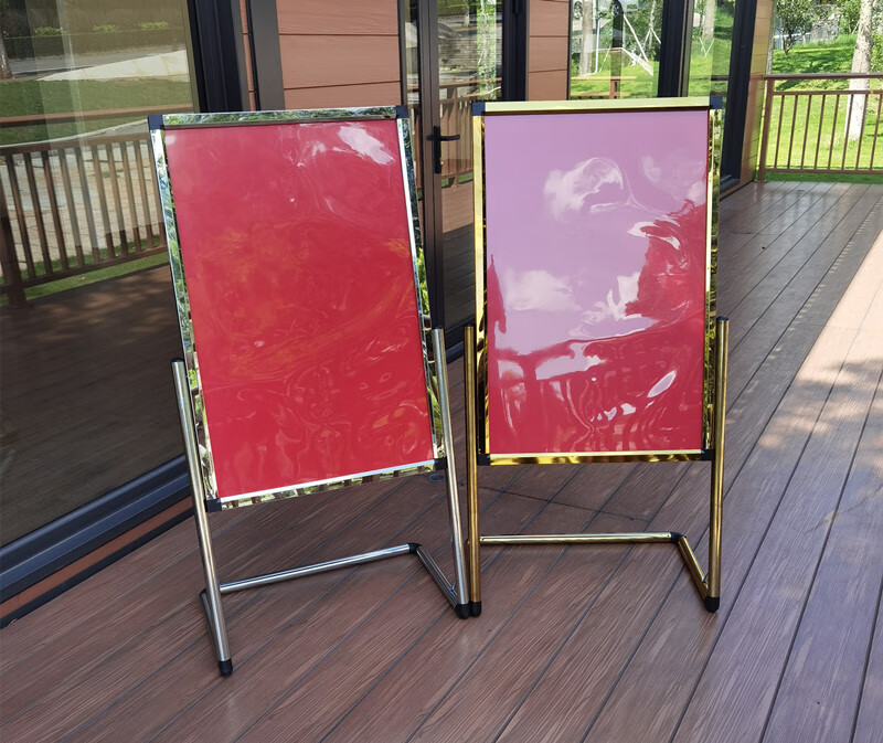 组装式水牌展示架立牌指示牌不锈钢广告牌海报架酒店l型脚迎宾牌导向