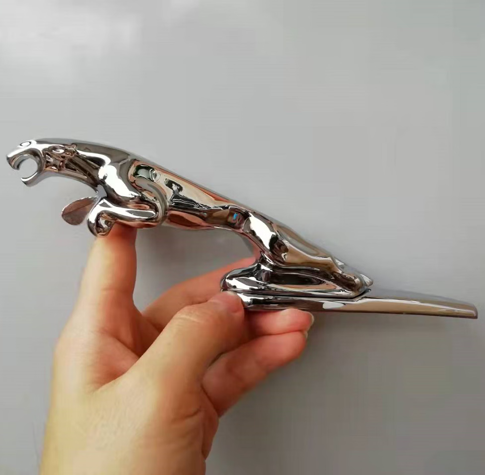 捷豹车头引擎盖立标适用原厂车标xe xf xjl xel xfl机盖标不锈钢金属