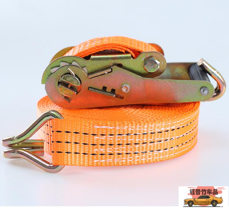 汽车货车紧绳器货物捆绑带收紧器棘轮紧固器拉紧器自动捆绑器 双钩5cm