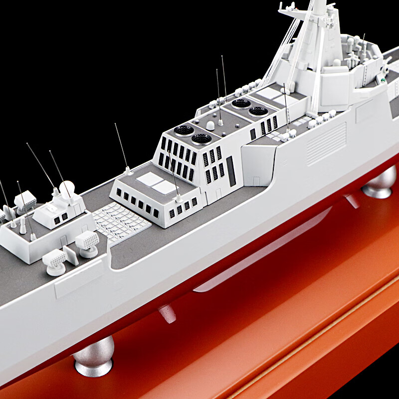 定制055型万吨级驱逐舰101号1300军舰航模精品导弹收藏航空母舰模型