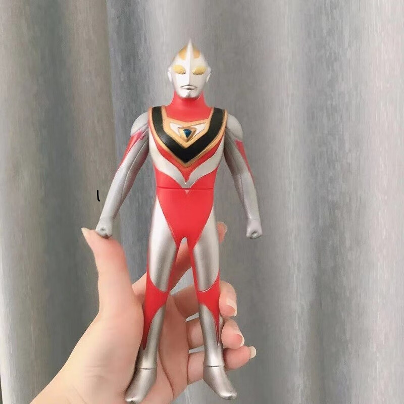 万代(bandai)同款迪迦奥特曼软胶人偶玩具玩偶平成三杰戴拿盖亚模型