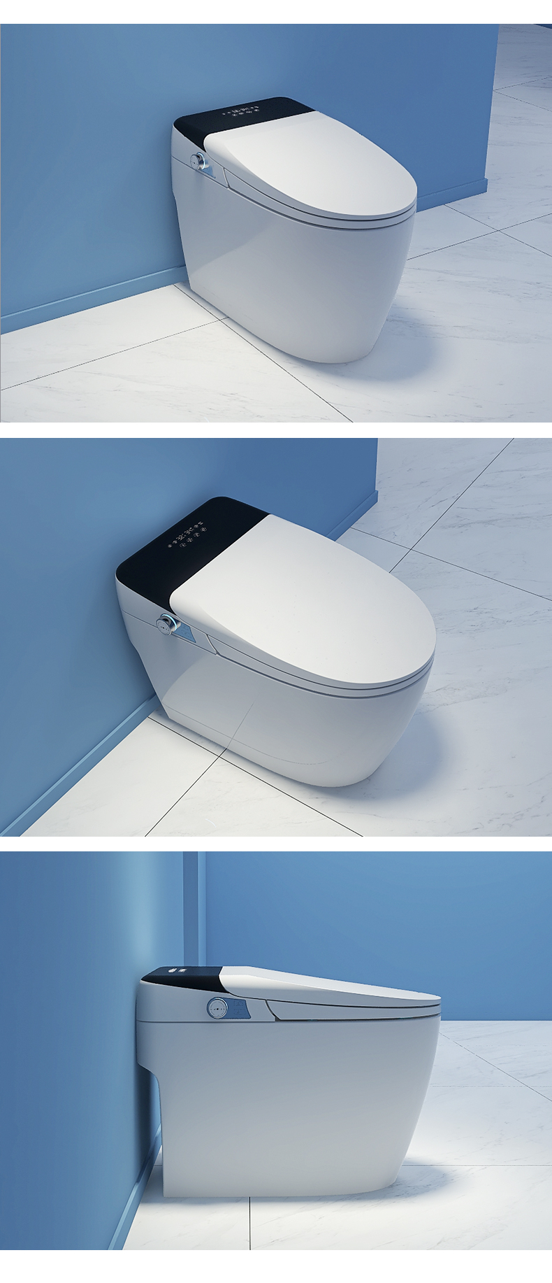 日本洪谷智能马桶一体多功能座便器即热烘干自动冲水语音控制家用小