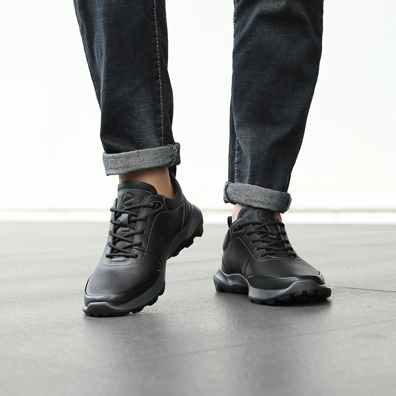 ecco爱步休闲运动鞋男户外探索透气舒适减震跑步鞋健步系列870909