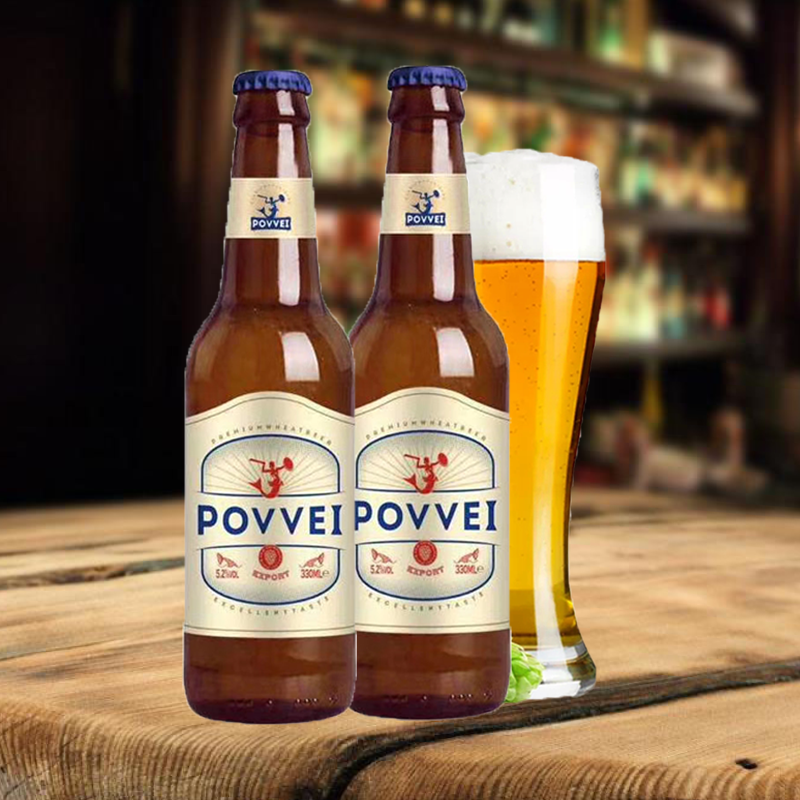 临期西班牙原瓶进口波威啤酒povvel小麦白啤酒黄啤酒小麦啤酒1l6瓶
