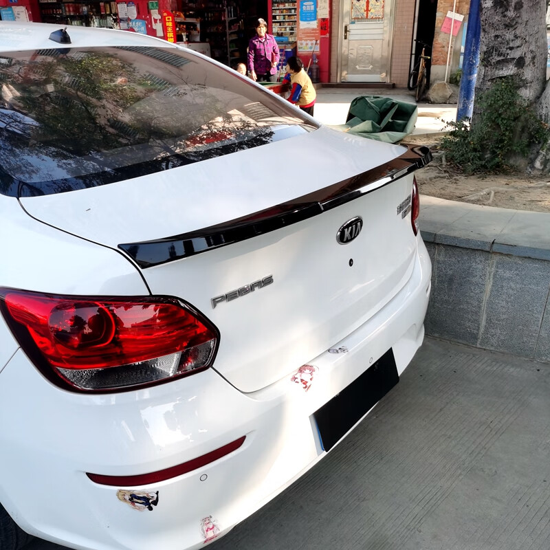 21722款东风起亚焕驰尾翼焕驰改装专用刀锋款碳纹路压尾翼檀木黑配送