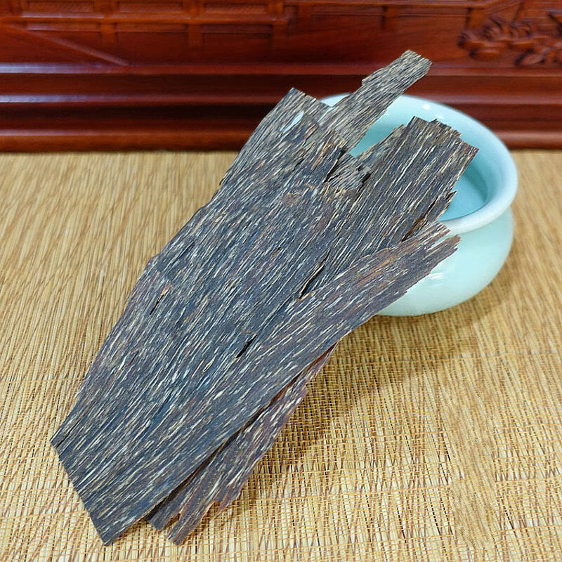 越南芽庄奇楠种双面满油沉香片 烟丝烟片烟条原木抽烟伴侣泡茶香熏