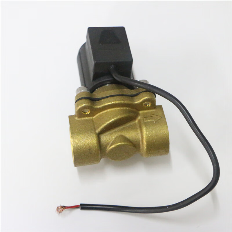 埃美柯电磁阀754黄铜ac220v加厚电动开关阀常闭型防水电控阀内丝螺纹