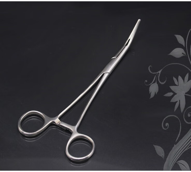 导丝导引钳气管切开插管包配套使用带孔导管引导钳器械钳 导丝导引钳