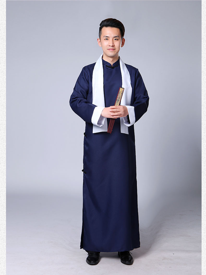 相声服装大褂快板服民国服装长衫五四青年学生装男士长袍中式马褂