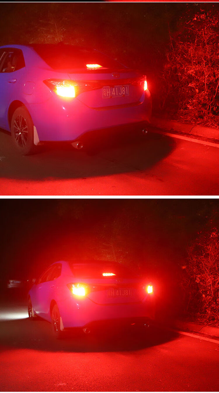 威科曼爆闪刹车灯超高亮汽车爆闪led刹车灯泡后雾灯车尾灯t20 1157