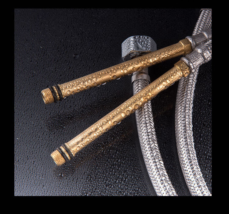 4分进水软管水管分头龙头防爆管冷热水管不锈钢延长水管马桶管子钢丝