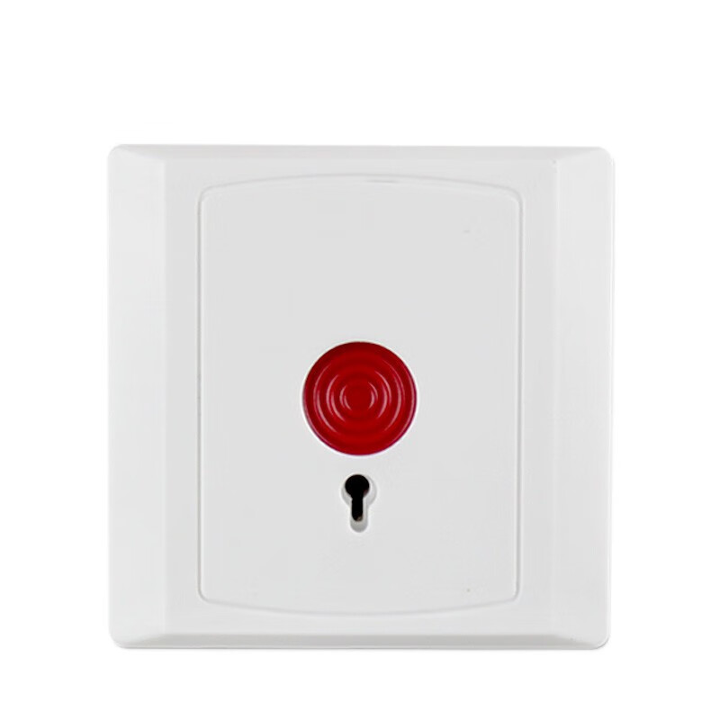 报警按钮12v求助按钮复位开关无线报警白色按钮无线型