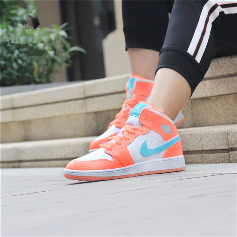 nike耐克女鞋airjordan1turbogreenaj1运动休闲高帮篮球鞋ct0979602脏