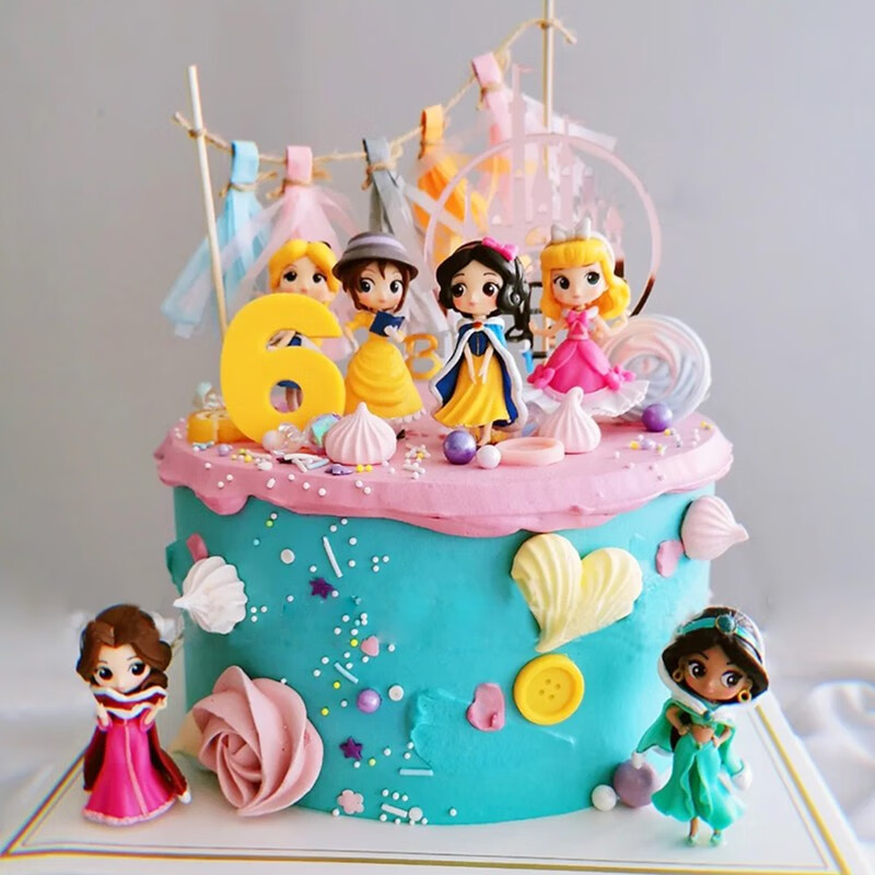 百世今生网红冰雪奇缘爱莎公主儿童生日蛋糕女孩同城配送北京长春广州