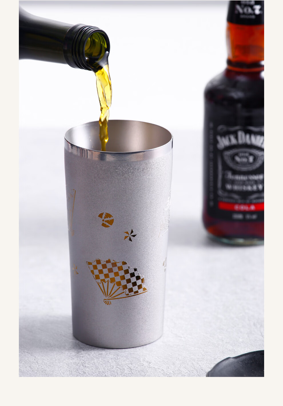 日本进口 horie 钛杯纯钛水杯情侣水杯水杯牛奶杯果汁杯家用水杯双层