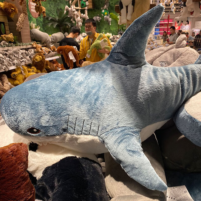 [/] 布罗艾大鲨鱼玩具玩偶抱枕鲨鱼公仔生日礼物毛绒玩具靠枕 大鲨鱼1