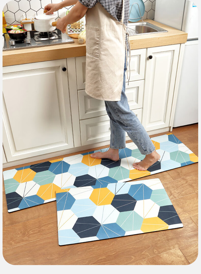 烹饪操作台做饭厨房餐台脚踏垫清洁方便 大理石 45cmx75cm【图片 价格