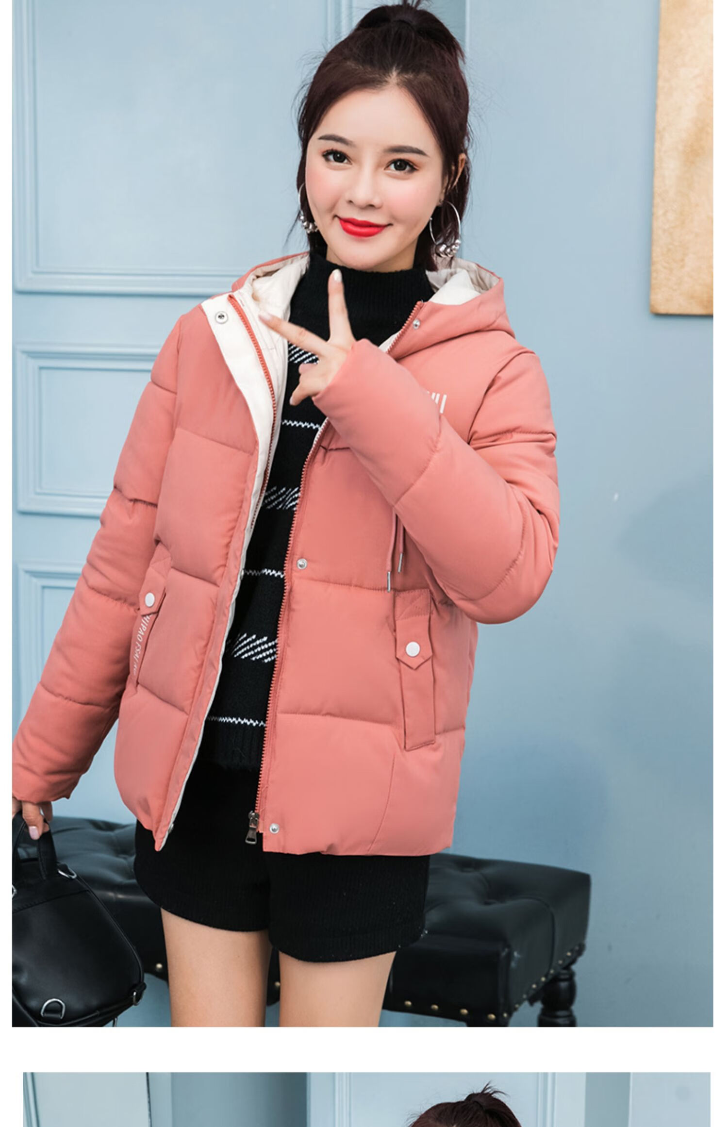 雅鹿 女式羽绒服女生小个子女学生女短款2020年冬季新款女装轻薄羽绒