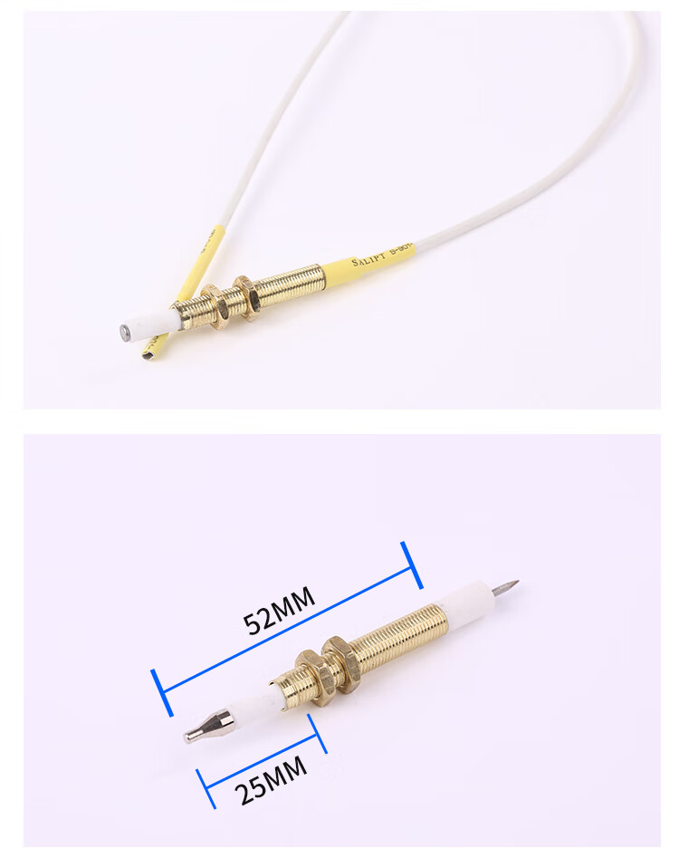 通用帶線脈衝點火針液化氣灶打火感應針煤氣嵌入式氣灶具配件萬用銅