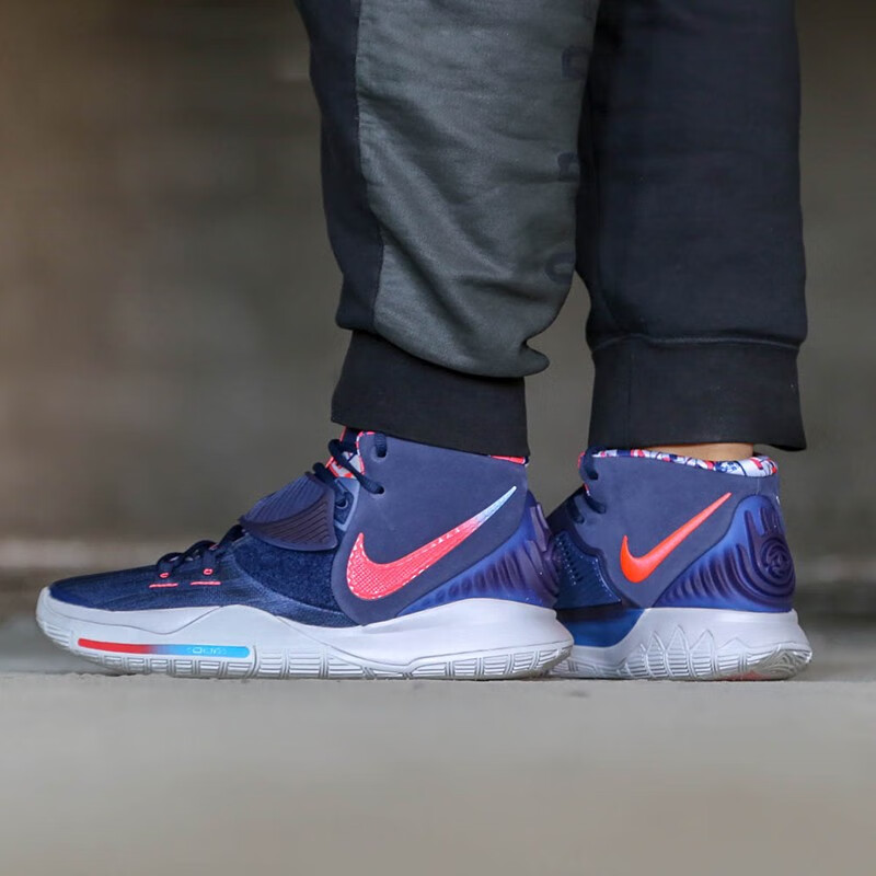 耐克nikekyrie6欧文6蓝褐上海限定绿扎染白豹纹紫迷彩篮球之星男鞋