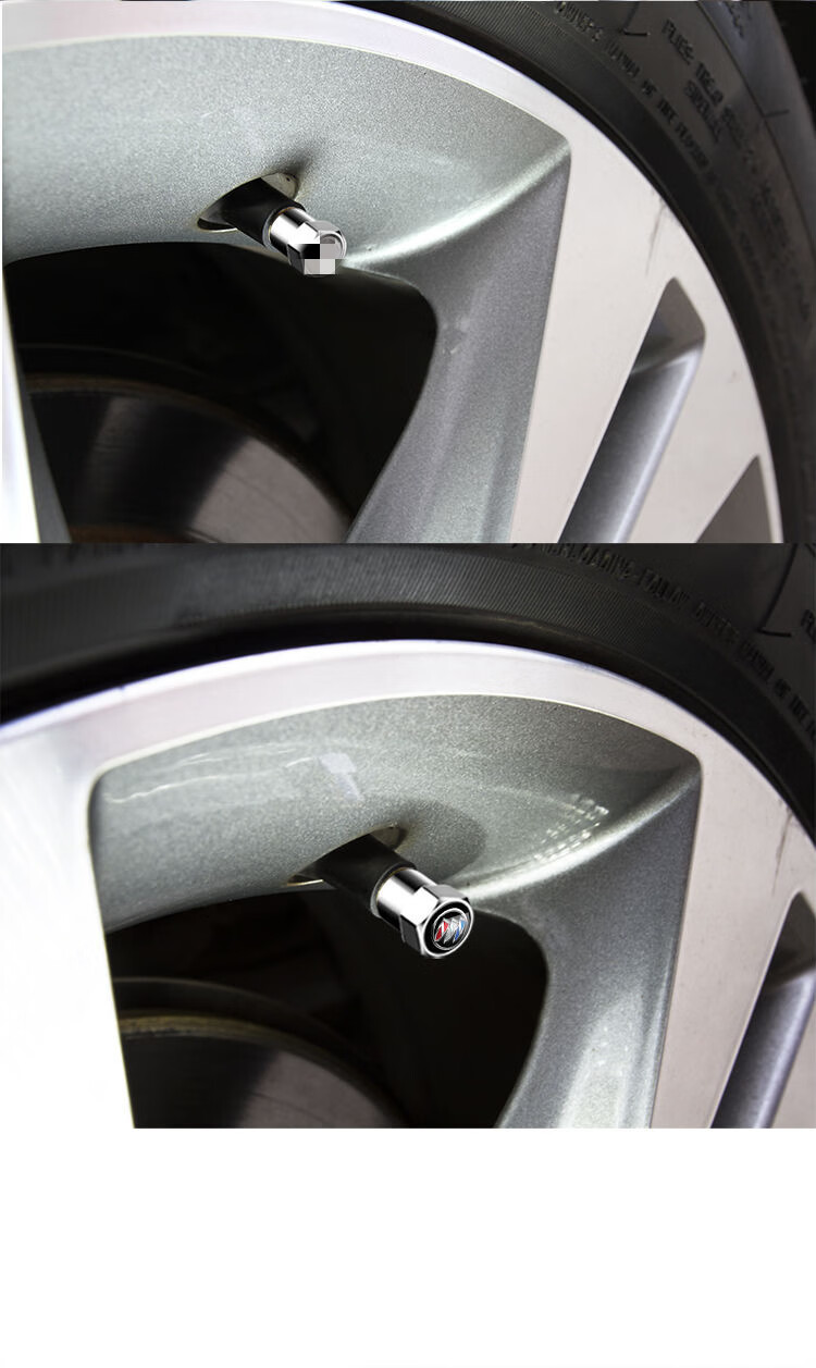 汽车轮胎防盗气门嘴帽盖合金气嘴帽防放气门芯帽通用型银色铜质防盗款