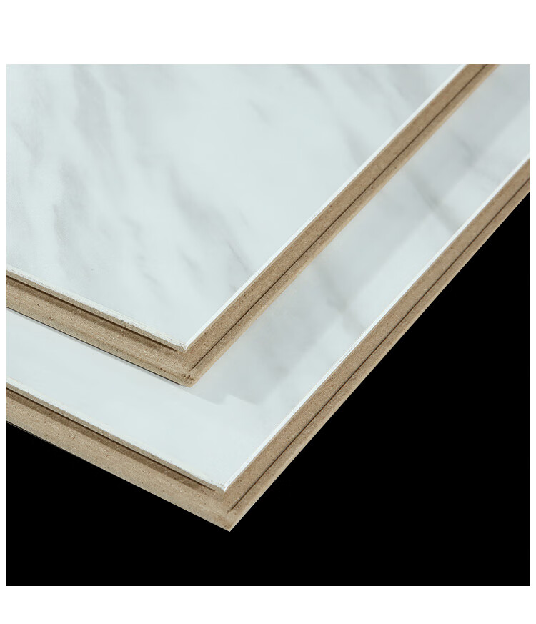 艺术爵士白展厅背景墙板仿大理石纹鱼肚白色强化复合环保木质地板1819