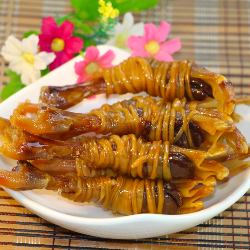 美食水阳鸭脚包钱德明大双肠双心鸭翅掌三宝套餐特产年货美食小吃 钱