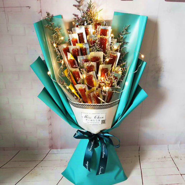 辣条花束创意网红ins满天星辣条花束送吃货女友闺蜜搞怪零食浪漫生日