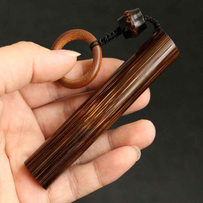 琉滋 龙血金丝竹密节纯手工打磨实心武术竹棍棕竹教鞭手杖登山杖手