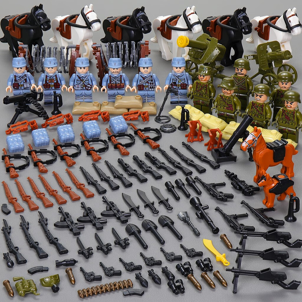 (lego)八路军长津湖抗美援朝乐高军事小人仔志愿军儿童拼装积木玩具