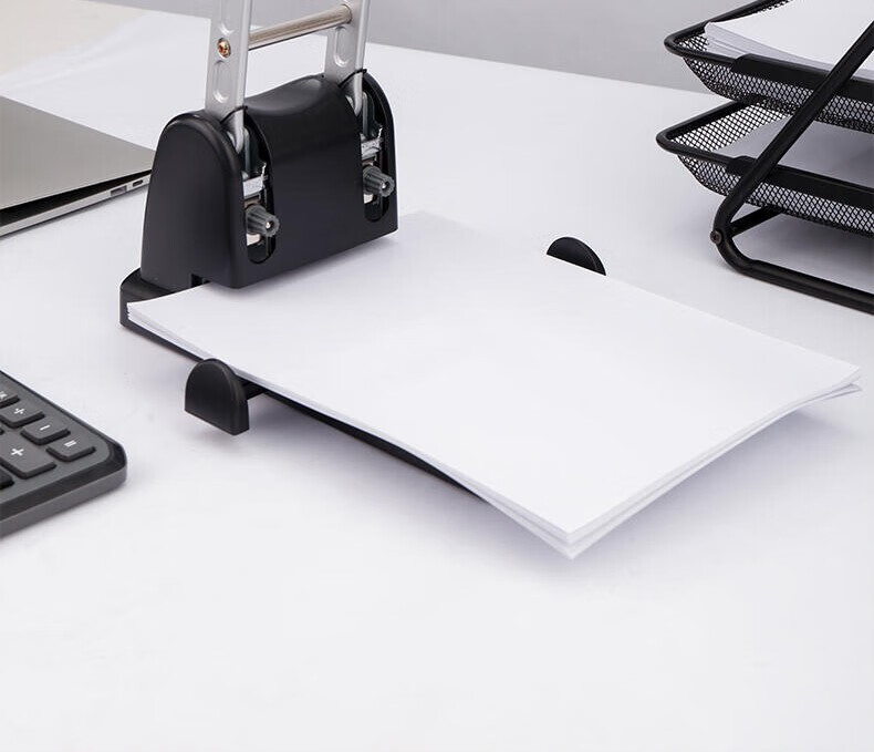 得力(deli) 0130 两孔重型打孔器 2孔打孔机档案装订a4纸张打洞活页