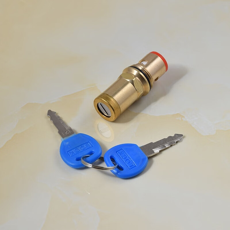 水龙头锁罩户外自来水偷全铜洗衣机带钥匙拖把池单冷水嘴儿童锁 (单只