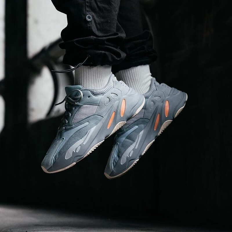 adidas阿迪达斯yeezy700og椰子700黑紫反光og灰白男女老爹鞋椰子鞋