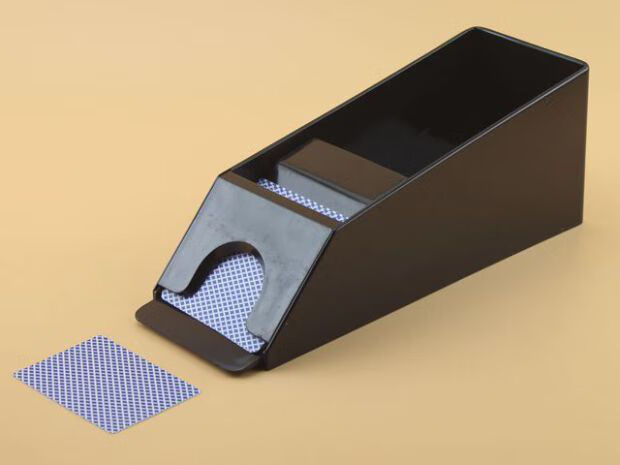 全自动出牌洗牌器三国杀洗发发牌神器扑克机聚会机适用道具 1付透明-f