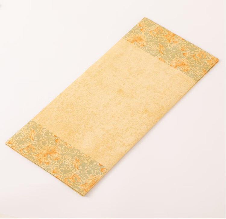 文房古风花笺半生熟一笔笺宣纸印花蜡染仿古信笺薛涛笺小楷纸米白色浅