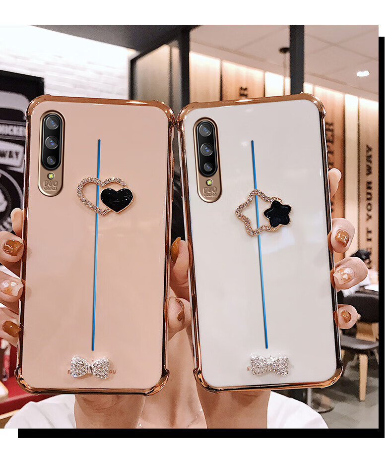 vivoiqoo手机壳v1824a奶奶灰套iqoo monster水钻壳女vivo艾酷蝴蝶