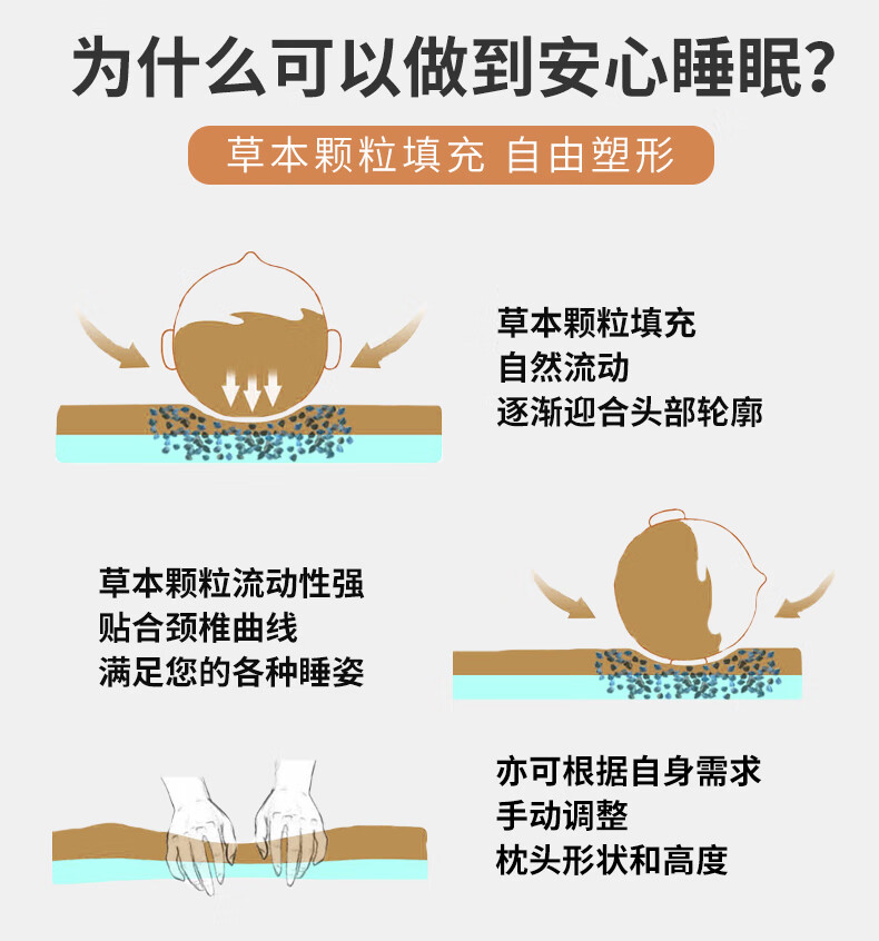 黄河口决明子枕头 枕头颈椎单人大人颈椎枕荞麦枕头单人双人颈椎枕