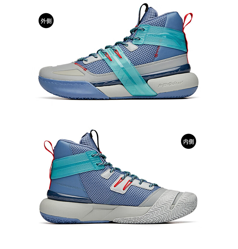 安踏篮球鞋男鞋2020秋冬新款速战iv耐磨实战高帮蓝球鞋潮流缓震运动鞋