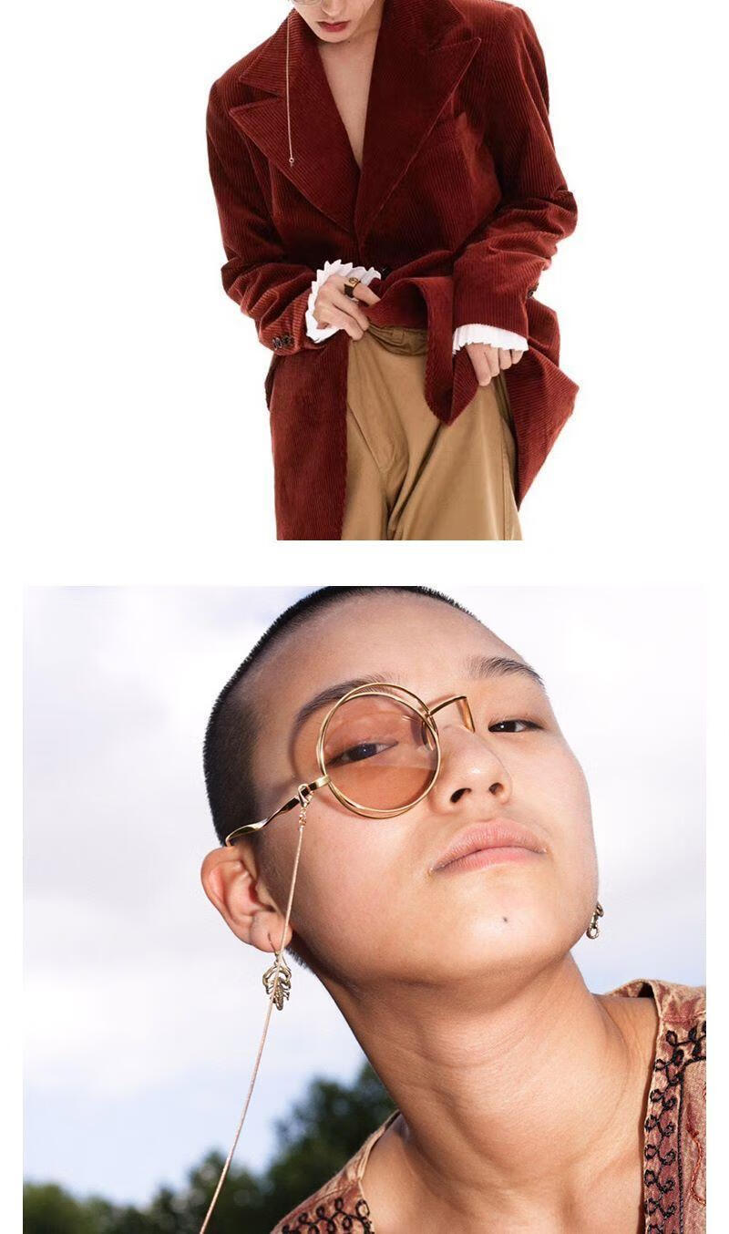 顾昀单边琉璃镜cos单片眼镜顾昀杀破狼蔡徐坤同款单边复古朋克基佬