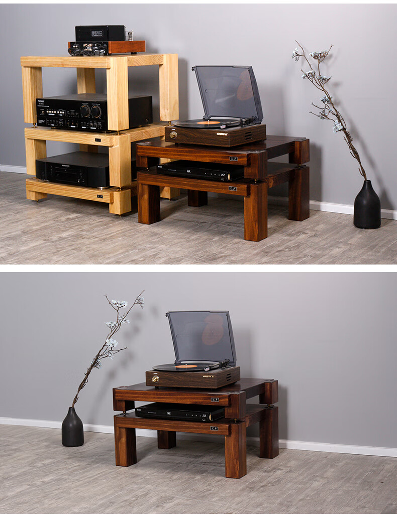 汇声功放机柜实木支架机架特价二三四五层影院设备器音响柜发烧音响