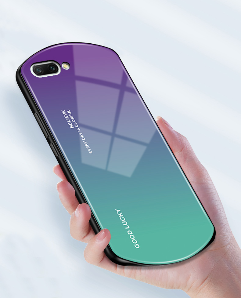 oppor11手机壳r11s手机壳网红女款玻璃镜面椭圆形可爱时尚潮防摔